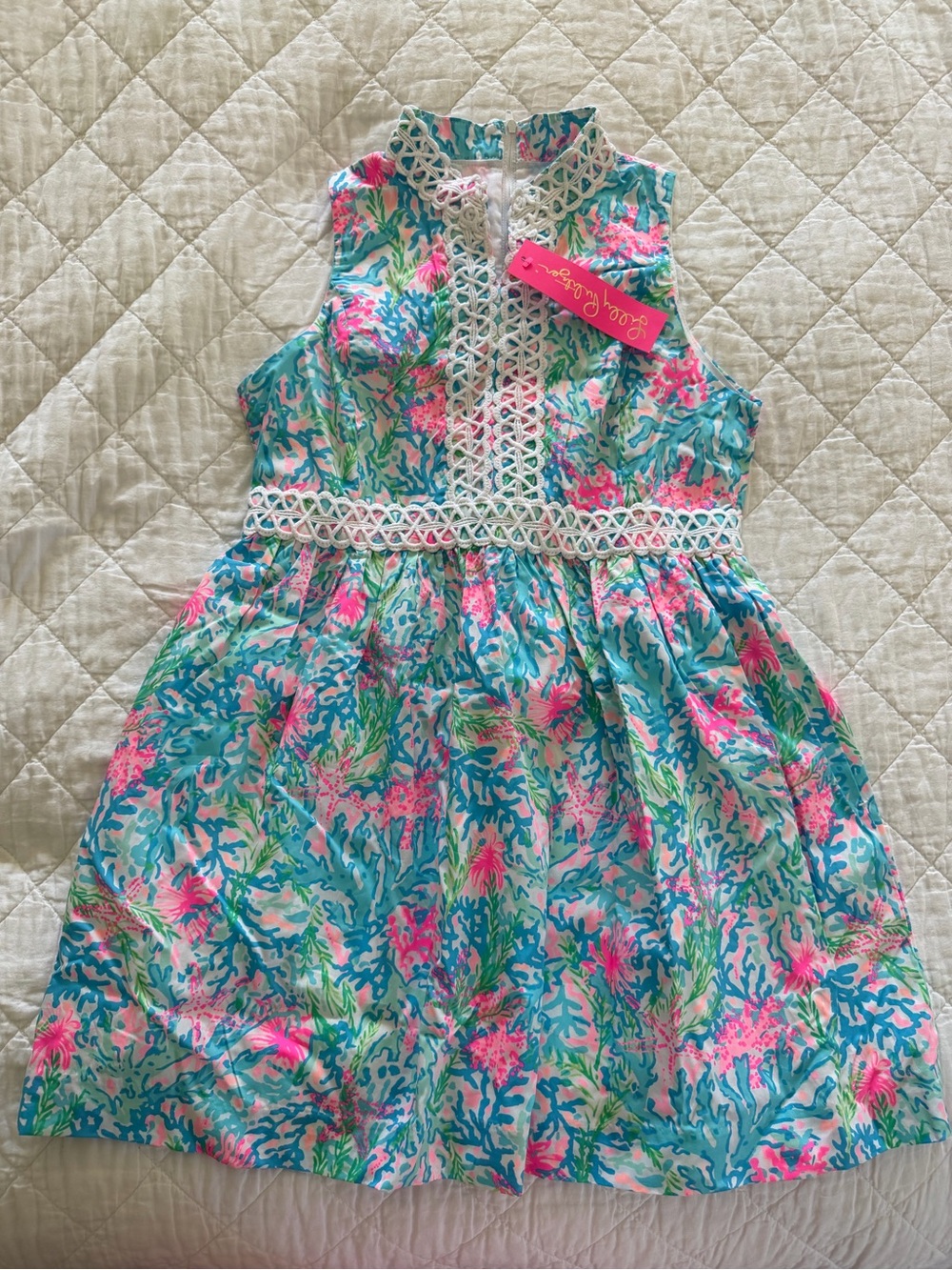 Lilly Pulitzer Mini Franci Dress NWT size 14 Coral Bay